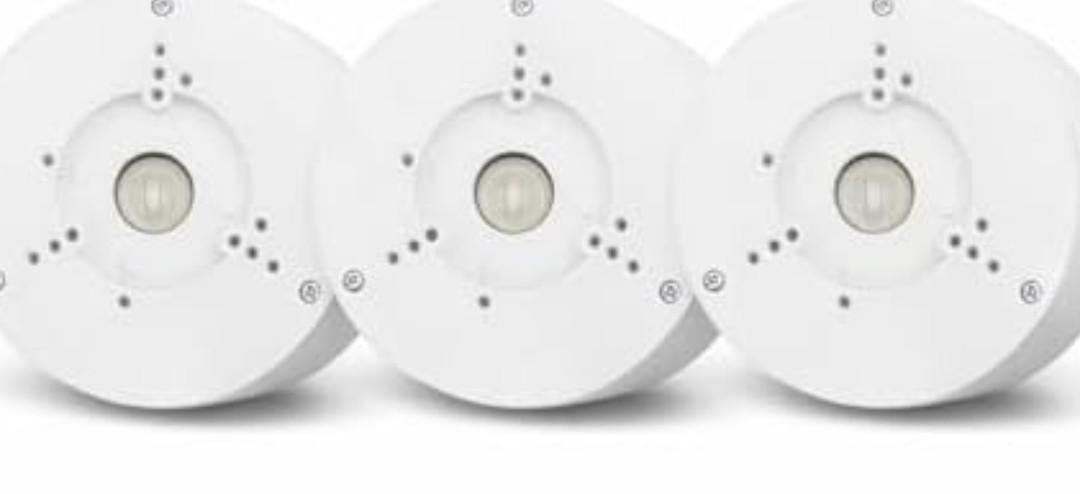 3 Pack PFA130-E Security Camera Junction Box-Premium ABS Security Camera Mount Bracket-Waterproof Universal Camera Junction Box for Mounting Surveillance Cameras-Outdoor Security Camera Box