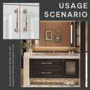 10 Pack Champagne Bronze Cabinet Pulls 5 Inch/128mm Hole Center Zinc Alloy Handles for Drawer Dresser Kitchen Cupboard Bathroom Furniture Hardware