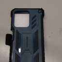 FNTCASE for Moto-G 2026/2025 Case: for Motorola Moto G Play 2026 5G Military Grade Cell Phone Cover with Kickstand & Belt Clip Holster Matte Textured Rugged Shockproof Protector Blue