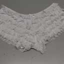 SHARICCA Womens Sexy Mesh Ruffle Panties Booty Boy Shorts Underwear M/L