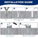 3/8"x5" Wedge Anchor by Zinced of Heavy-Duty Fastener for Cement and Concrete (8pcs Pack)