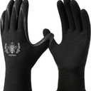 Pleneal Gardening Gloves for Women Men - 3 Pairs Breathable Garden Gloves with Grip, Latex Coated Outdoor Working Gloves for Lawn Yard, Medium Size Fits Most