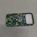 for iPhone 17 Pro Case | Green Mosaic Tiles | Slim Drop Protection Design
