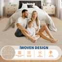Garvee Large Washable Rug 9x12 Modern Solid Rugs for Living Room Tan
Non Slip Woven Textured Bedroom Rug Ultra-Thin Non-Shedding Farmhouse Carpet Neutral Foldable Throw Rugs for Bedroom Office