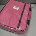 Enamel Pin Display Bag, Small Collections Travel Pin Trading,8-Page Pin Trading Book, Collectible Pin Board, Suitable for Storing Pins, Brooches, Patches (Pink)