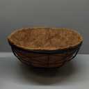 2 Pack 12 Inch Hanging Planters for Outdoor Plants Metal Watering Flower Baskets with Coco Liner for Hanging Pot Round Plant Holders Planter for Outside Garden Decor