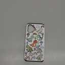 Compatible with iPhone 16 Case with Card Holder Cute Shockproof Drop Protection Phone Wallet Slot Cover Cases for Women - Blue Dinosaurs Cartoon Animals