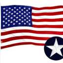 G128 American USA Flag | 2x3 Ft | ToughWeave Series Embroidered 210D Polyester | Country Flag, Embroidered Stars, Sewn Stripes, Indoor/Outdoor, Vibrant Colors, Brass Grommets