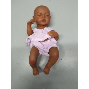 BABESIDE Lifelike Reborn Baby Dolls Daisy Black Girl- 12 Inch Body Realistic-Newborn Handmade Real Life Baby Dolls with Clothes and Toy Gift for Kids Age 3+