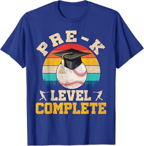 Pre-K Level Complete Baseball Boy Last Day Of School T-Shirt xs