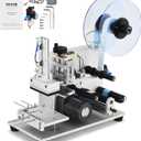 VEVOR Electric Flat Labeling Machine, 25-60pcs/min, Flat Surface Label Applicator for Cardboard Boxes/Square Bottles/Tin Cans, Labeler Suitable for Item Size Range of 4.72 x 5.9 x (0.98-3.54) inches