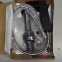 RUMOSE Matte Black Bathroom Faucets Set with Pop Up Drain Single Handle Bathroom Sink Faucet 1 & 3 Hole Waterfall Spout Vanity Faucet Kit with Deck Plate Rv Lavatory Basin Faucet, Stainless Steel