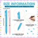 Sayglossy 48 Pcs Dachshund Theme Ballpoint Pens Novelty Gifts 8 Style Smooth Writing Pens for Teacher Student Gifts