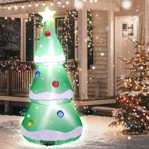 4FT Inflatable Christmas Tree with LED Lights, BlowUp Christmas Decoration for Indoor/Outdoor Yard, Includes Air Blower, Festive Xmas Decor for Home, Party, Lawn, Easy Setup Christmas Ornament