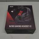 acer Wireless Gaming Headset, PS5 Headset with 2.4GHz for Ps5, Ps4, PC, Switch, Bluetooth 5.3 + 100Hrs Gaming Headphones with Noise Canceling Mic for Laptop, Mobile, Mac, 50mm Drivers (Red)