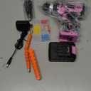 Cordless Drill Set, 20V Electric Power Drill With Battery And Charger, 30N Torque, 21+1 Settings, 3/8-Inch Keyless Chuck, Driver Bits Kit, LED Light (Pink)