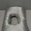 Ear Piercing Pillow for Side Sleepers with Ear-Shaped Hole for Ear Pain, Reversible Satin & Cotton Washable and Adjustable Ergonomic Ear Guard Protector for Side Sleeping (Square)