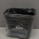 UUJOLY Plastic Small Trash Can Wastebasket, Garbage Container Basket for Bathrooms, Laundry Room, Kitchens, Offices, Kids Rooms, Dorms, 3.5 Gallon, Black