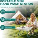 Portable Sink Hand Wash Station, Camping Sink With Electric Pump, Large