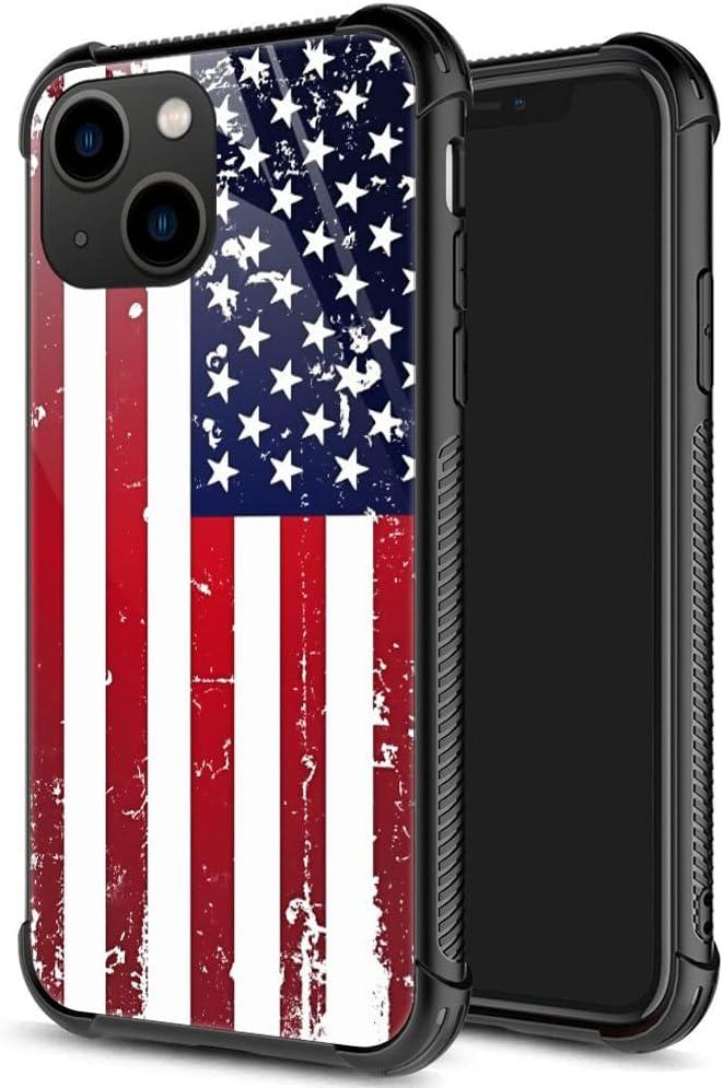 for iPhone 15 Case, Military-Grade Protection, All-Around Shockproof Corners, Anti-Scratch Phone Case for iPhone 15 - American Flag