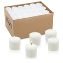 HOSVOT White Votive Candles, Small Candles, 8 Hour Unscented Votive Candles, Votive Bulk Candles for Wedding, Birthday, Party, Home Decor (72 Pack,1.25 Inch, White)