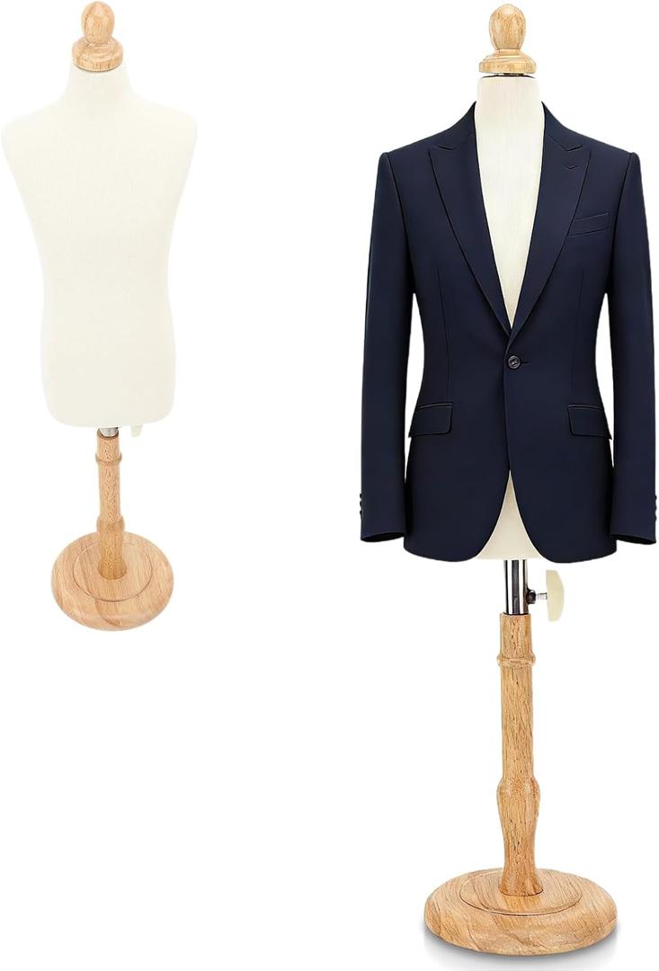 Male Body Dress Form with Stand, Fixable Versatile Teaching Mannequin Torso Dress Model Dress Form Display Stand for Sewing and Pattern Creation