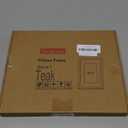 Fun Memories 8x10 Picture Frame, Natural Solid Teak Wood Photo Frame with HD Tempered Glass, Modern Simple 8x10 Wooden Frame Matted to 5x7, Wall or Tabletop Display