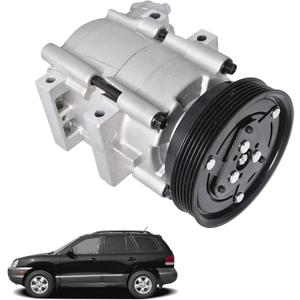 A/C Compressor with Clutch Replacement for Santa-Fe 2001-2006 Replacement for 10957SC