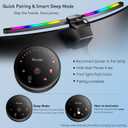 Quntis Curved Monitor Light Bar 15 RGB Backlight for 34"+ Screens, Computer Bar Lights Fold Dual Light with Color Temperature Brightness Stepless Dimming, No Glare Desk Lamp for Home Office Gaming