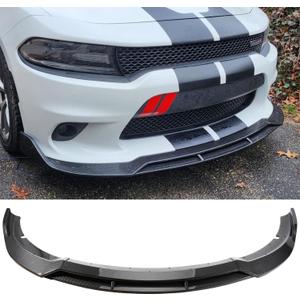 Front Lip for Dodge Charger 2015-2023 Bumper Lip for SRT GT R/T Scat Pack