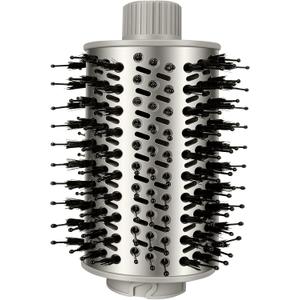 Round Hot Air Brush Attachment for Hot Air Styler Compatible with Shark FlexStyle (HD400 Series) Dual-Bristle Smoothing & Detangling, Faster Blow-Dry Oval Brush for Straight/Wavy/Curly/Coily Hair