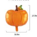 2 x Pumpkin Balloons Thanksgiving Foil Balloons Fall Balloon for Thanksgiving Themed Party Decoration Supplies Fall Harvest Pumpkin Birthday Decoration Decor Ballons Arch Kits Party Balloon Set 5pcs