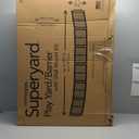 Toddleroo by North States - Superyard Duo Extra Wide Baby Gate & Play Yard: 6 Panel Baby Playpen - Included Wall Mount Kit - Made in USA - 38.5 to 201 Inches Wide - 26 Inches Tall - Light Gray