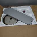 POCHFAN 42 Inch Brushed Nickel Ceiling Fans with Lights and Remote, LED Low Profile Flush Mount Ceiling Fan for Bedroom, Living Room, Patio, Quiet DC Motor, 5 Blades