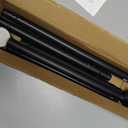 ENJOYBASICS Matte Black Shower Curtain Rod 30 to 76 Inches, Stainless Steel Adjustable Spring Tension Rods No Drill for Bathroom, Closet, Window, Room Divider, Never Rust, Non Slip