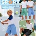 JoyMotion 3 Pack Boys Athletic Shorts, 3-Color, 11-12 Years