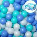 Vanland Ball Pit Balls for Baby and Toddler Phthalate Free BPA Free Crush Proof Plastic - Multicolored Pit Balls in Reusable Play Toys for Kids with Storage Bag