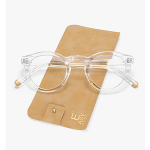 EASY READ Retro Round Blue Light Blocking Reading Glasses for Women,Anti UV Readers for Women with Spring Hinge +...x