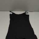 7Wins JJJ Women Catsuit Cotton Tank Spaghetti Strapped Short Yoga Bodysuit Jumpsuit (Small, Black)