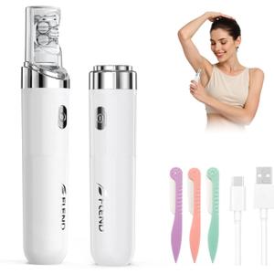 Epilator for Women, 2-in-1 Facial Hair Removal Epilator, Painless Designed Hair Remover with Built-in LED Light for Precision, Smooth Glide Hair Remover for Women Face Lips Chin Peach Fuzz