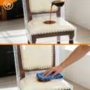 4Pcs Plastic Dining Chair Covers, Clear Chairs Seat Protector Keep Chair Away from Water, Dust, Stain