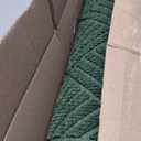 Smiry Front Door Mat Outside Entrance, Heavy Duty Outdoor Indoor Natural Rubber Doormat, Non Slip, Trap Dirt and Moisture, Easy Clean, Low Profile Patio Porch Entryway Mat, 71x23, Green