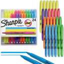 Sharpie Pocket Highlighters, Chisel Tip, Assorted Colors, 24 Count - Back to School, Office, Teacher Supplies