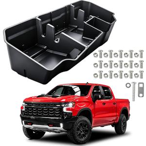 Under Seat Storage Box for 2019-2026 Chevy Silverado 1500 & GMC Sierra 1500,2020-2026 Silverado/Sierra 2500HD/3500HD