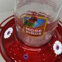 More Birds Bird Health Diamond Hummingbird Feeder, 30oz, Red