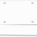 Temporary License Plate Tags - Printable Tear Resistant Waterproof Tags for Car Dealers (100 per Pack) (1 Perf / 5 Mil)