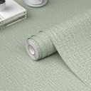 WADILE Grasscloth Peel and Stick Wallpaper 23.6in x 118in, Textured Contact Paper for Cabinets, Faux Linen Wall Paper Pull and Stick, Fabric Vinyl Wallpaper Self Adhesive Light Green