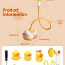 Duckie Baby Bath Shower Head, Toddler Bath Toys for Kids Ages 1-3, Baby Shower Head for Bathtub with Three Squirting Ducks, Birthday Gift for Toddler Boys Girls