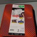 Five Star Zipper Binder, 2 Inch 3-Ring Binder with Round Rings, 5-Tab Expanding File, 380 Sheet Capacity, Fire Red (72538)