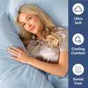 Full Size 4 Piece Sheet Set - Comfy Breathable & Cooling Sheets - Hotel Luxury Bed Sheets for Women & Men - Deep Pockets, Easy-Fit, Extra Soft & Wrinkle Free Sheets - Sky Blue Oeko-Tex Bed Sheet Set